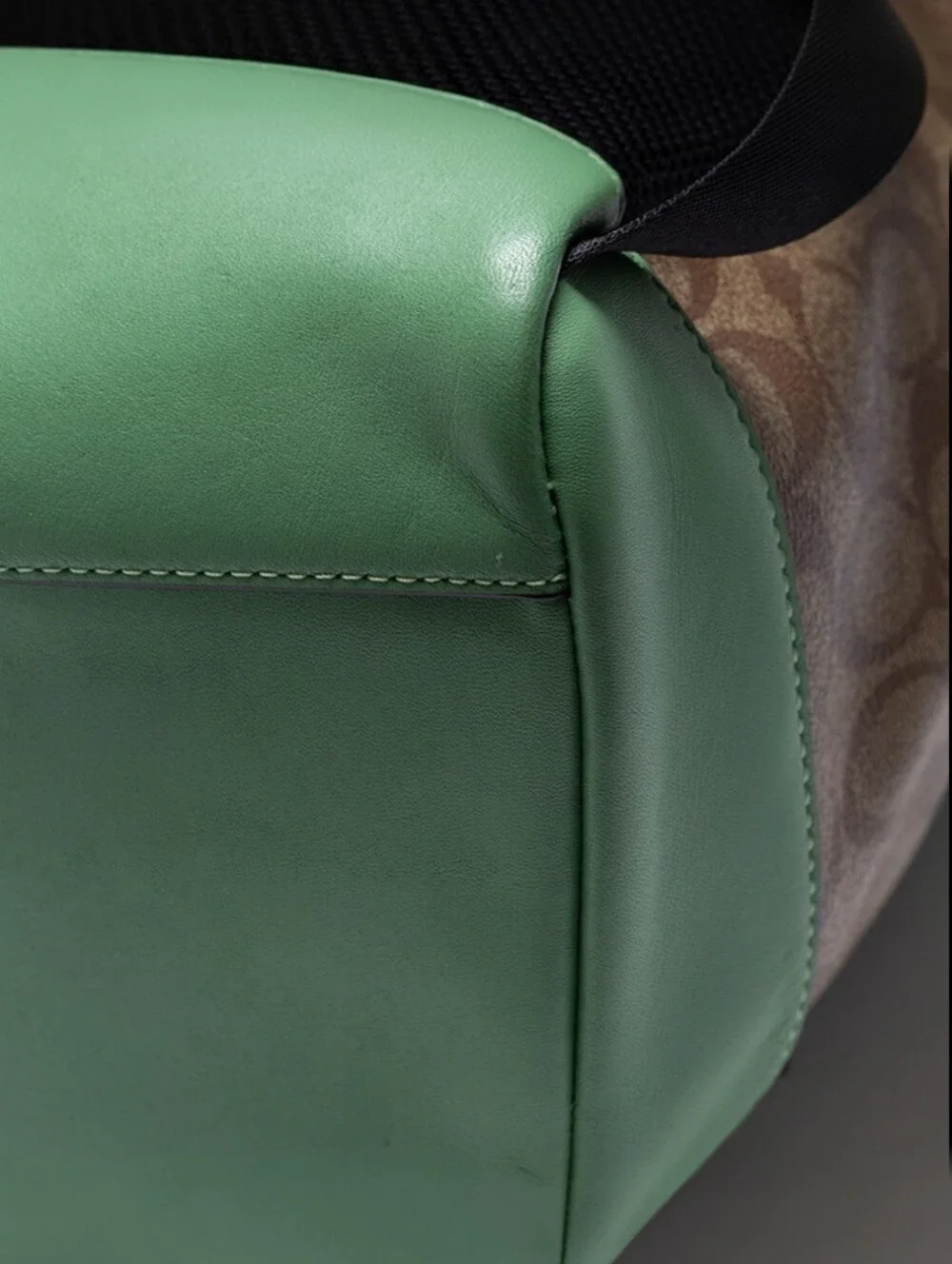 Coach Track Backpack in Colorblock Signature Canvas Sage Apple 2022 - 2024